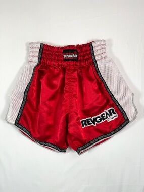 REVGEAR Unisex S Muay Thai Boxing Shorts Satin Fightwear Kickboxing MMA Athletic